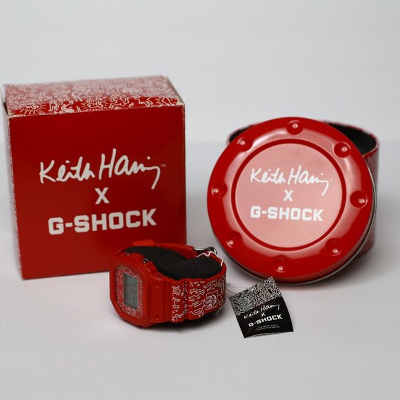 KEITH HARING G SHOCK WATCH RED - LIMITED EDITION - Picture 2 of 2